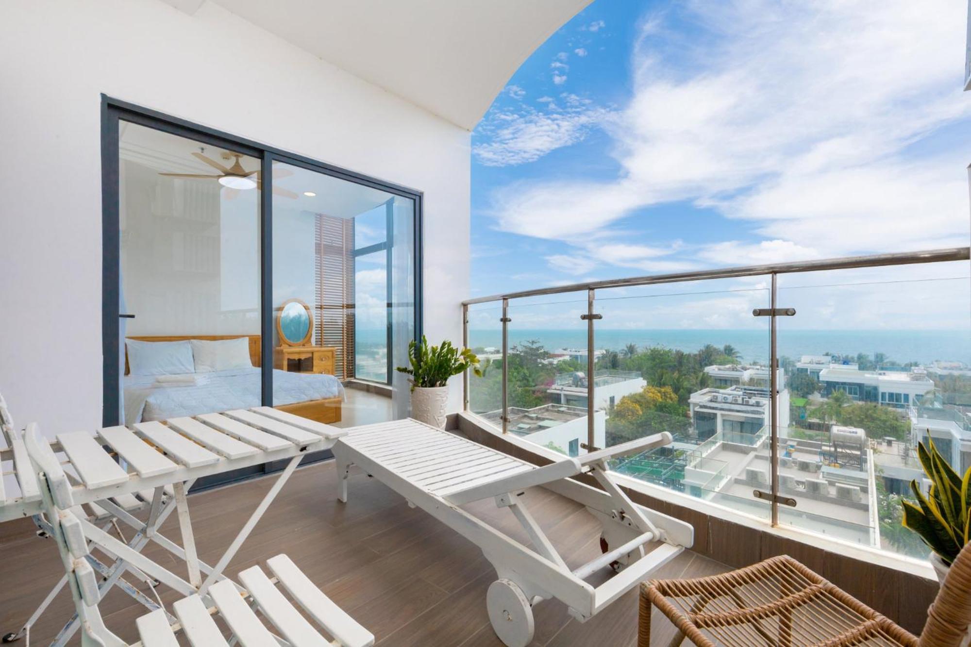 Aria Resort - BlueShaphire Căn hộ nghỉ dưỡng có hồ bơi và bãi tắm riêng Vung Tau Esterno foto